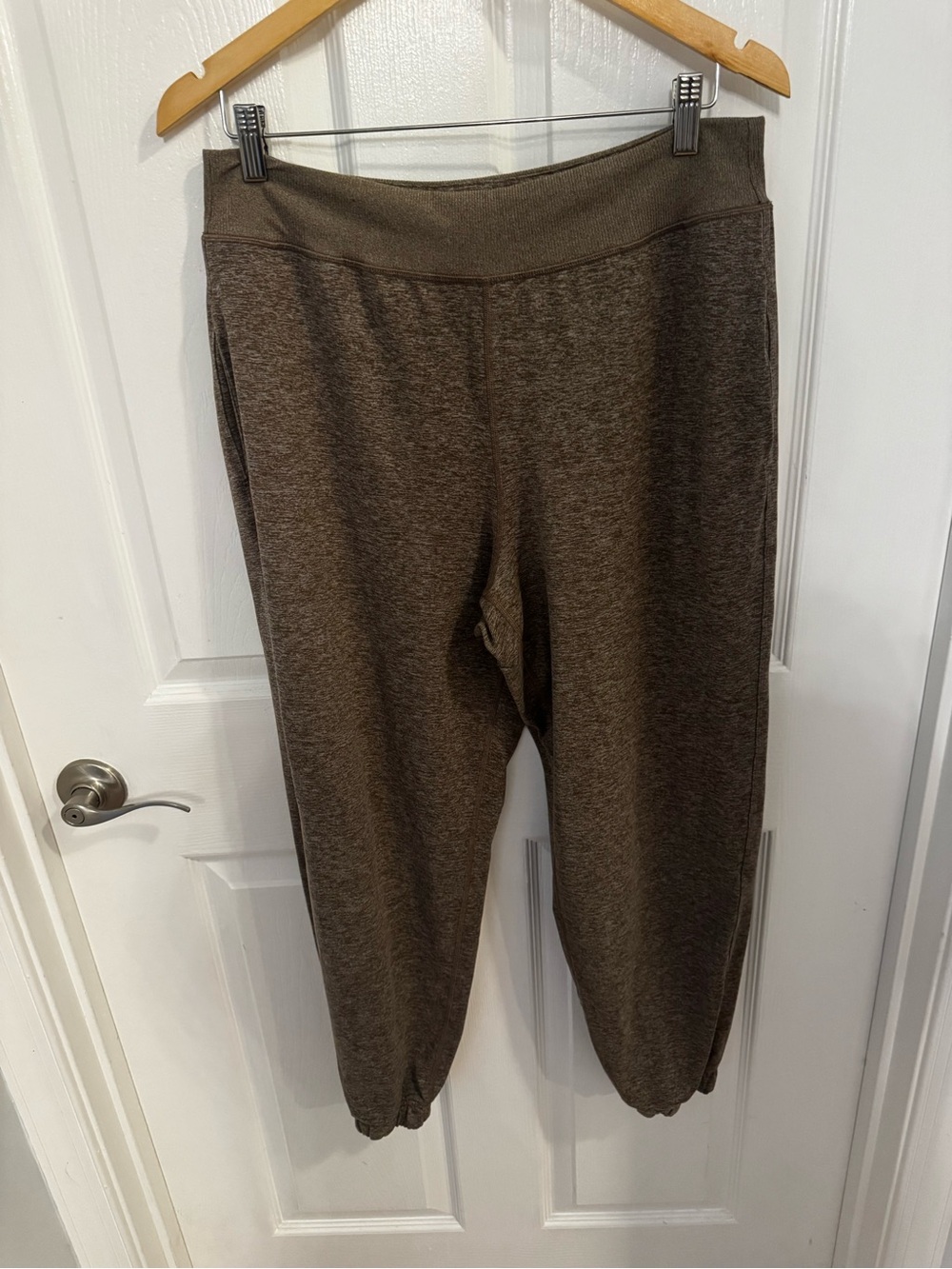 Athleta SoftLuxe Jogger — Olive Brown Heather